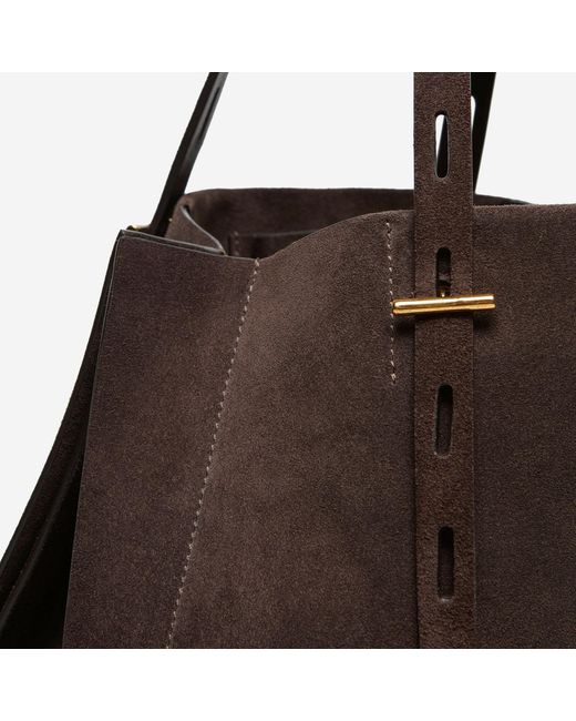 MINOBOSSI Brown Handbag Paula Suede Shoulder Bags
