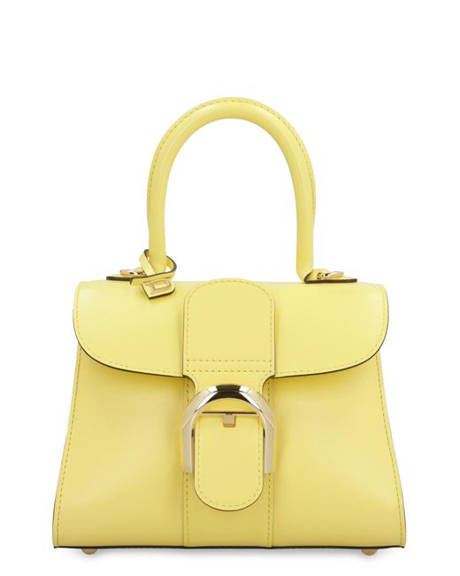 Delvaux Yellow Brillant Mini Leather Bag