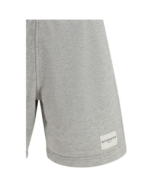 Givenchy Gray Cotton Bermuda Shorts for men