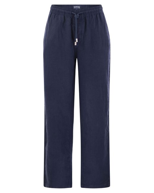 Vilebrequin Blue Linen Trousers