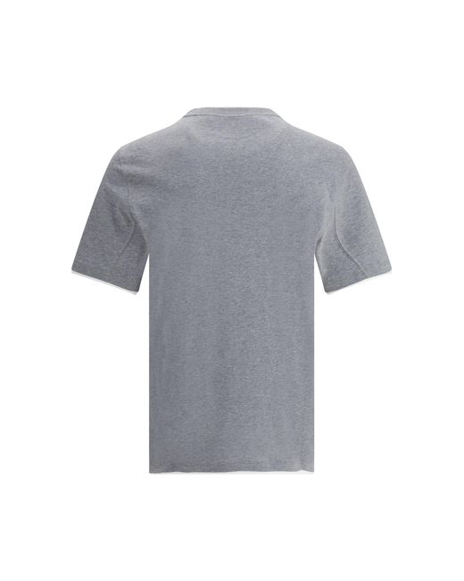 Brunello Cucinelli Gray Cotton T-Shirt T-Shirts for men