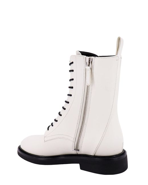 Tory Burch White Ankle Boots