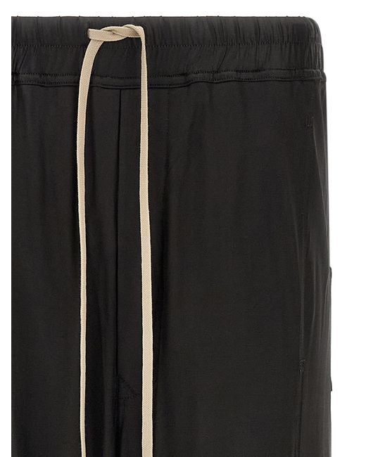 Rick Owens Black 'Wide Pusher' Pants for men