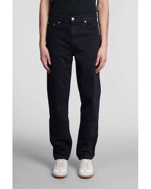 A.P.C. Denim Martin Jeans In Black Cotton for Men Lyst