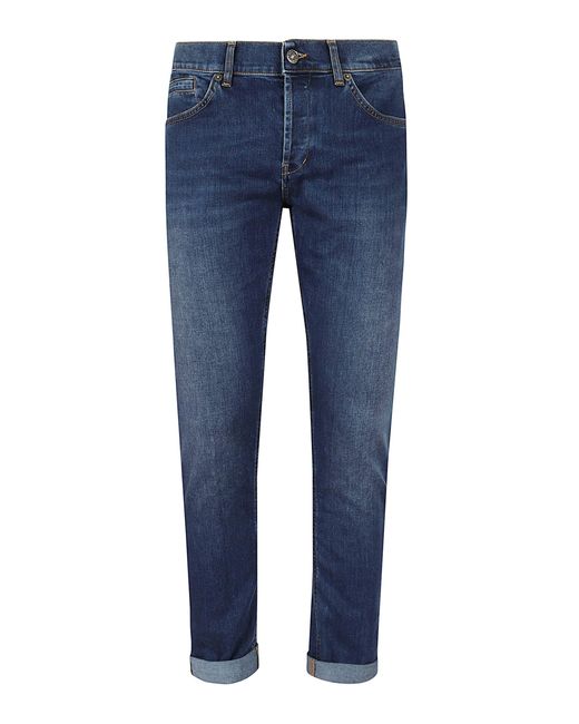 Dondup Blue George Skinny Fit Cotton Jean for men