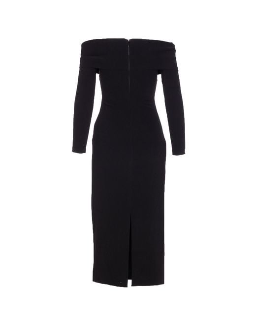 Solace London Black Dresses Polyester