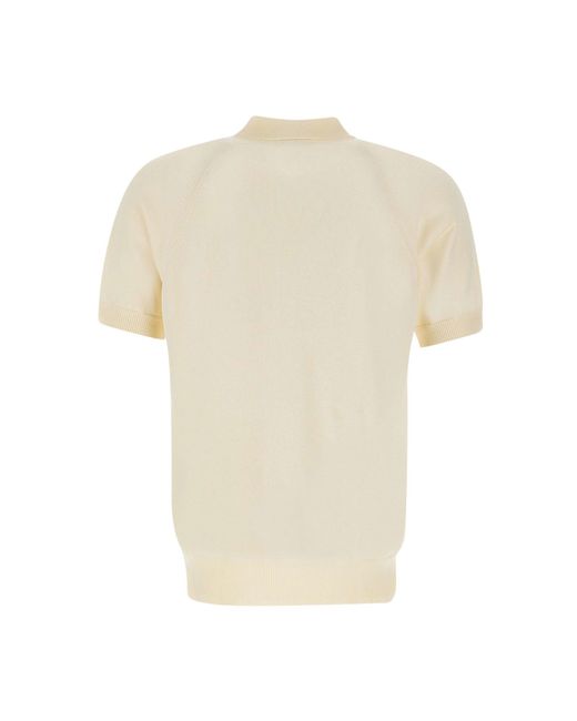 Lardini Natural Cotton And Viscose Polo Shirt for men