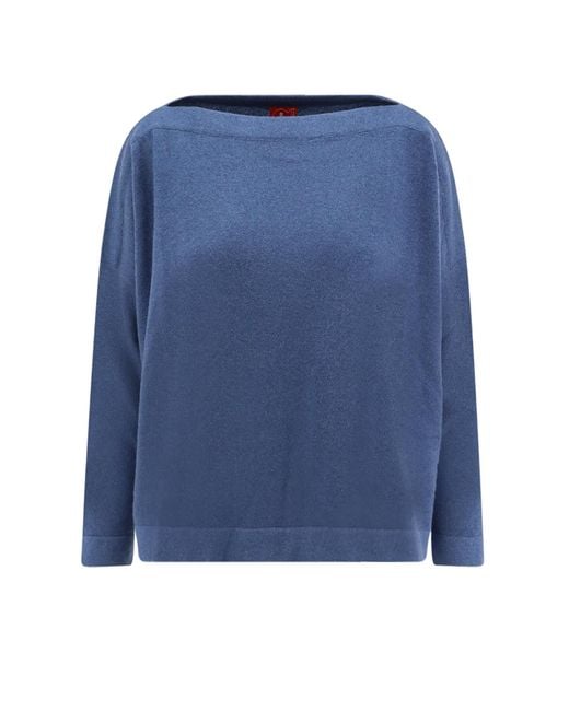 F Cashmere Blue Daisy 1 Cashemere Sweater