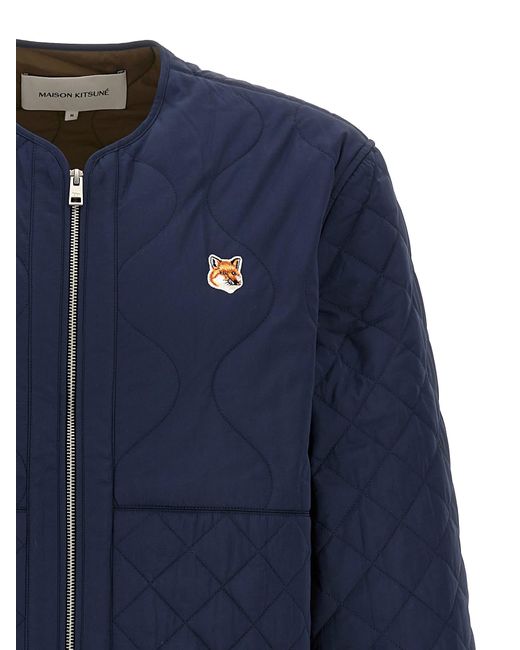 Maison Kitsuné Blue 'Fox Head' Jacket for men