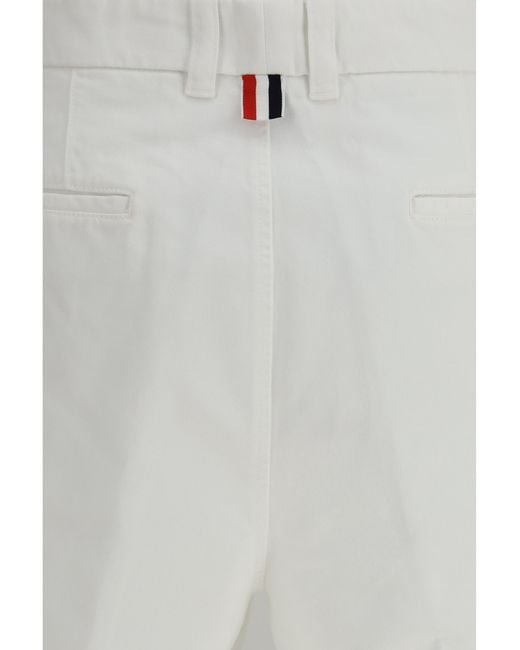 Thom Browne Gray Typewriter Cloth Utility Chino Shorts Polyester; Cotton Bermuda for men
