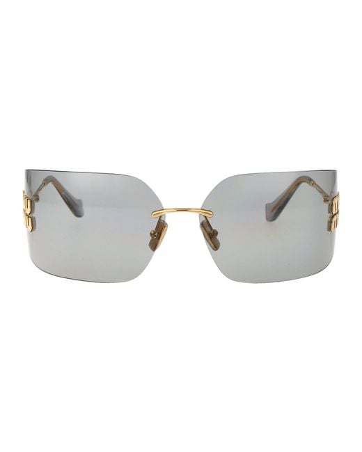 Miu Miu Gray Sunglasses 0Mu 54Ys 5Ak30B/14/110
