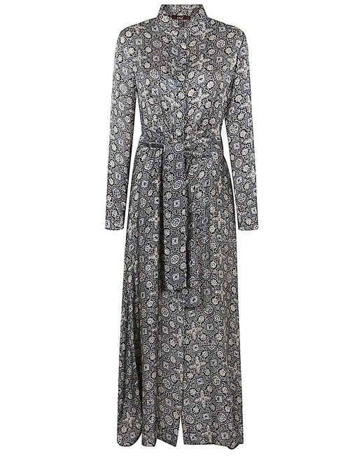 OBIDI Gray Dresses Silk