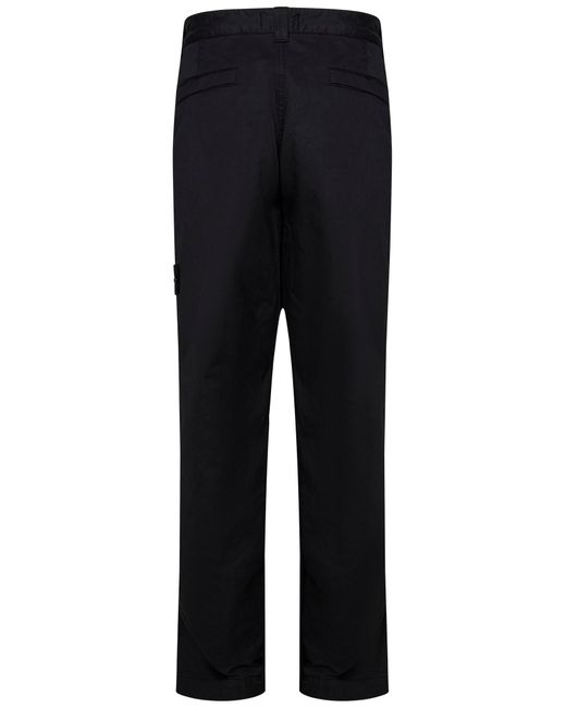 Stone Island Black Trousers for men