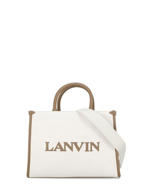 Lanvin Natural Cotton And Linen Shopping Bag