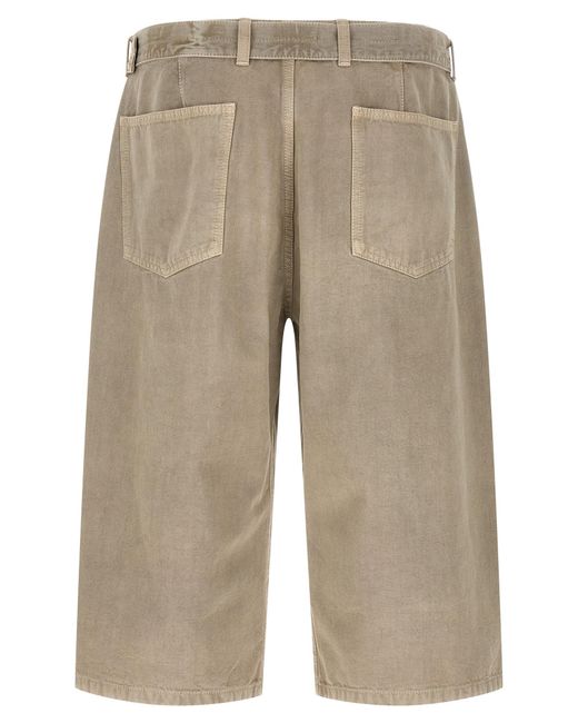 Lemaire Natural Denim Bermuda Shorts for men