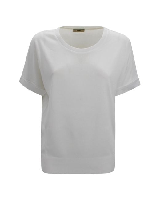 Herno Gray Sweaters Cotton