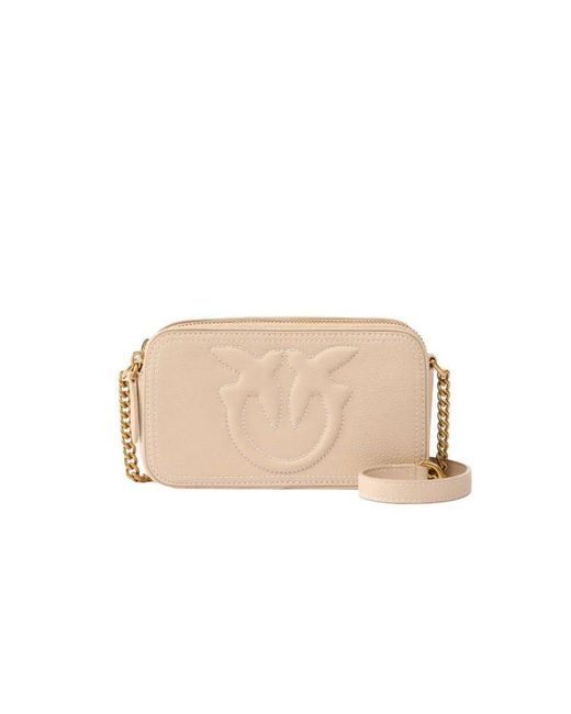 Pinko Natural Crossbody Bag Sheep Leather Crossbody-Bags