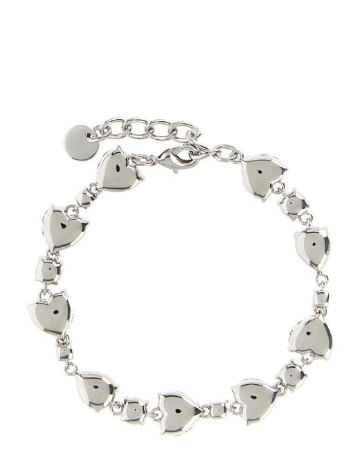 Self-Portrait White Brass Bracelet