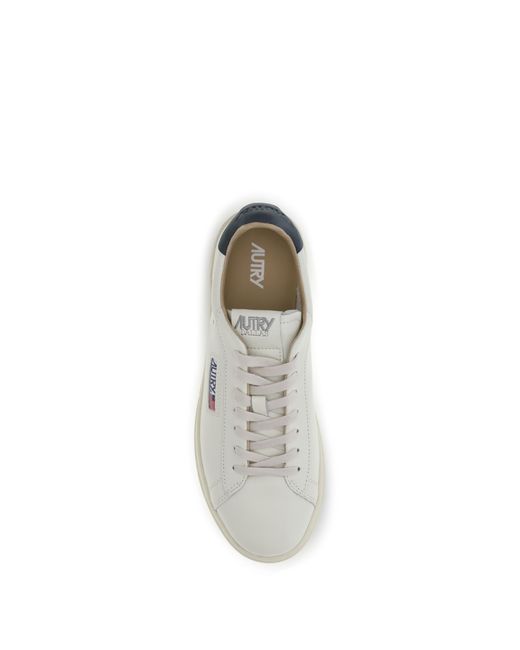 Autry White Dallas Low Sneakers for men