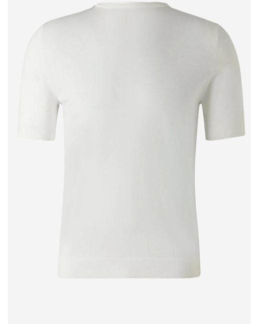 Boss White Sweater Viscose Blend for men