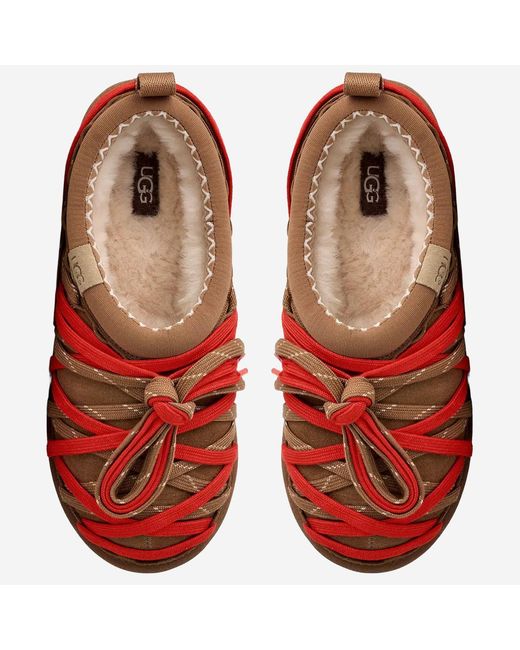 Ugg Red Lace Mules Suede Leather for men