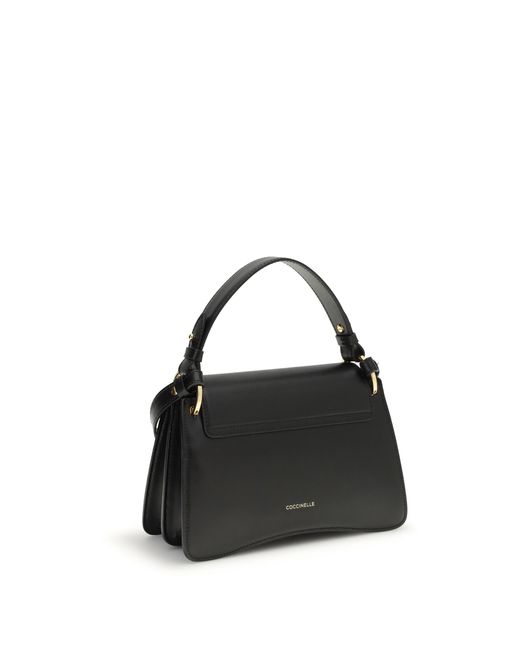 Coccinelle Black C-Me Shoulder Bag Calf Leather Bos Taurus