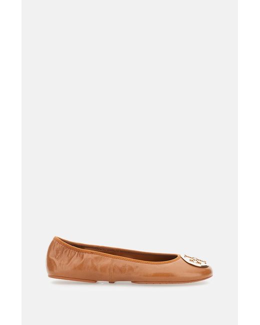 Tory Burch White Leather Ballet Flats