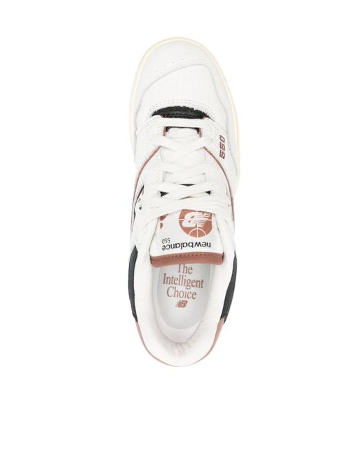 New Balance White 550 Vintage Pack Pecan Sneakers for men