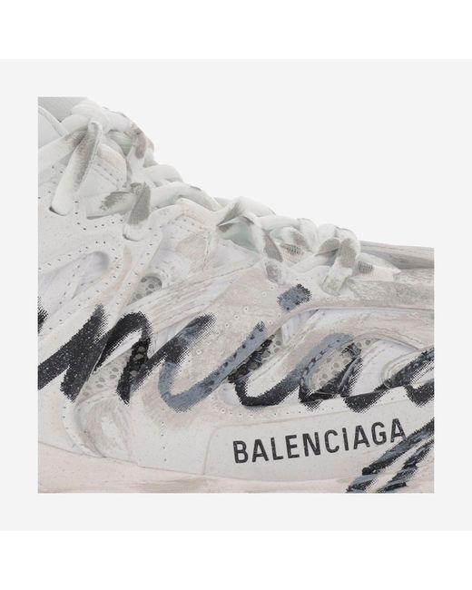 Balenciaga Metallic Sneakers Track Signature Polyurethane Trainers