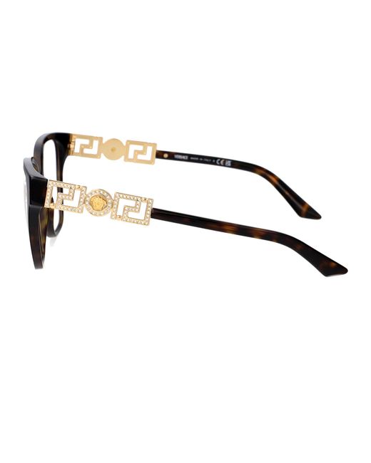Versace Black Havana Acetate Glasses