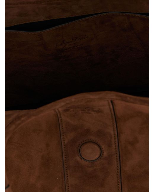 Roger Vivier Brown Medium Viv Choc Shopping Bag