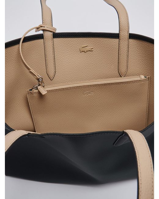 Lacoste Black Pvc Shopping Bag