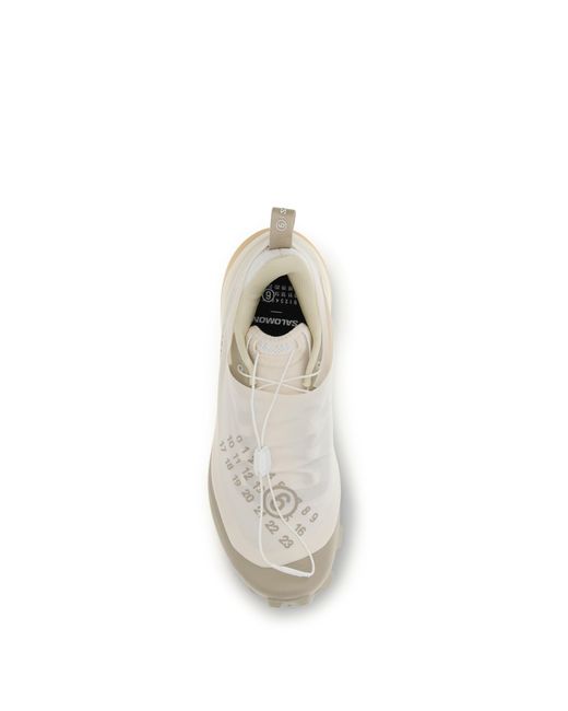 MM6 by Maison Margiela White Mm6 X Salomon Sneakers