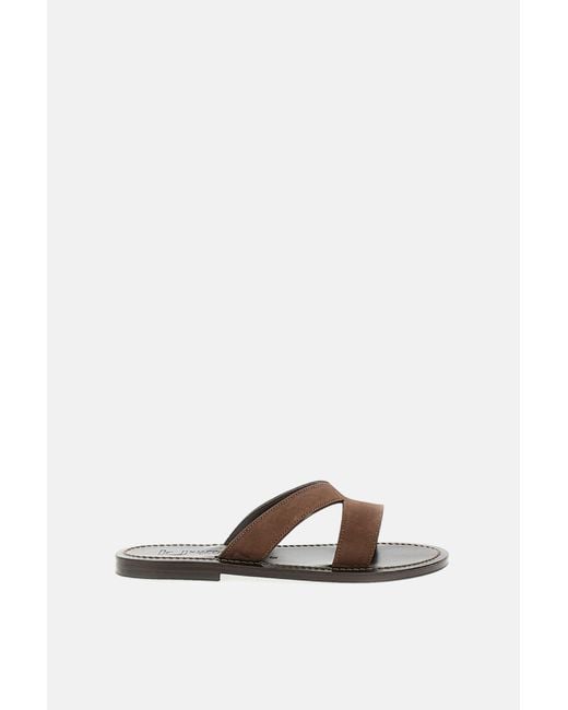 K. Jacques White Sandals Leather