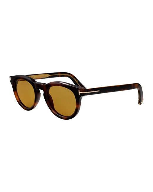 Tom Ford Natural Avana Bionda Marrone Acetate Sunglasses for men