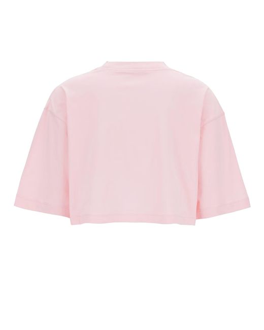 Marni Pink Cropped T-Shirt