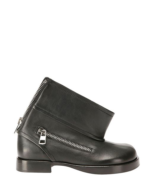 J.W. Anderson Black Biker Ankle Boots