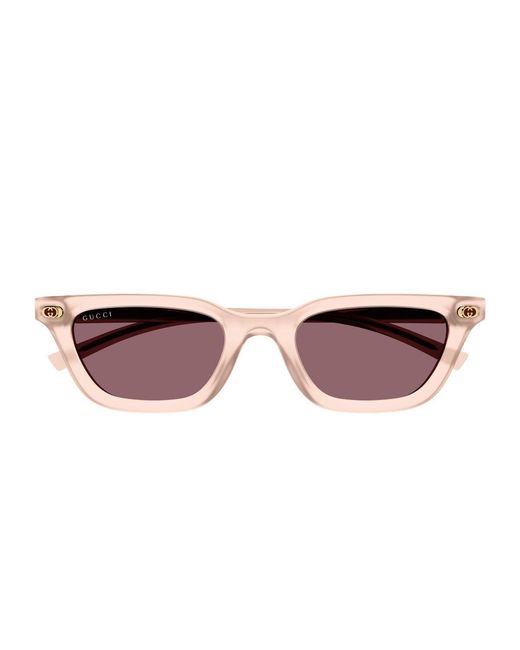 Gucci Brown Gg1944S Linea Institutional Logo Acetato Riciclato Sunglasses