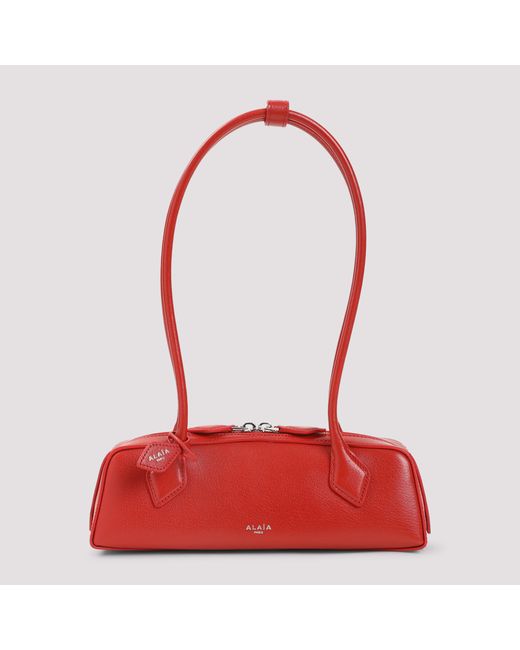 Alaïa Red Le Teckel Small Goat Skin