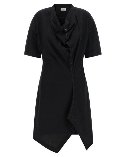 Lemaire Black 'Soft Collar' Dress