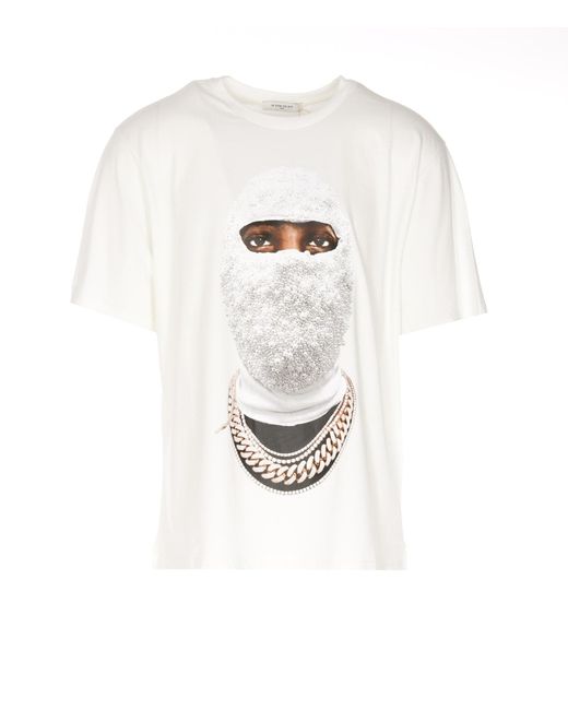 ih nom uh nit Cotton T-shirt With Mask Logo in White for Men | Lyst