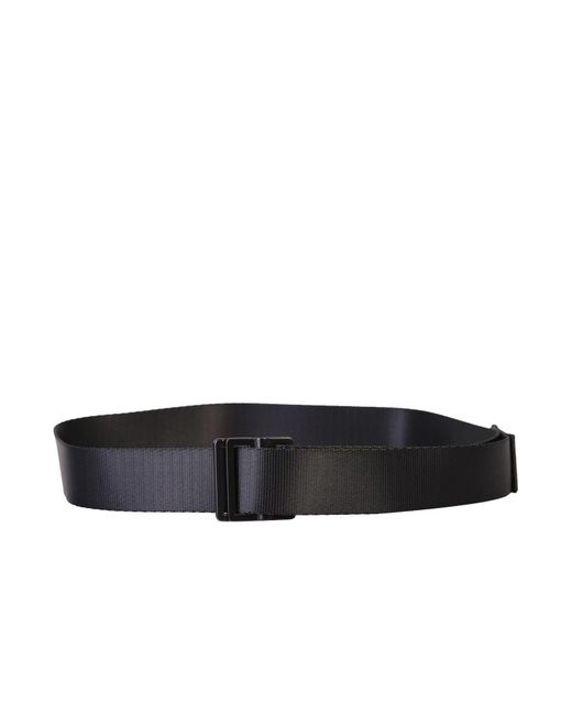 Y-3 Black Branded Belt for men