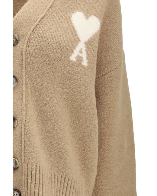 AMI Natural Ami De Coeur Cardigan Alpaca