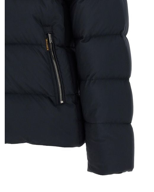 Moorer Black Wool Bomber Clothing for men