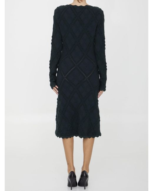 Burberry Black Aran Knit Dress