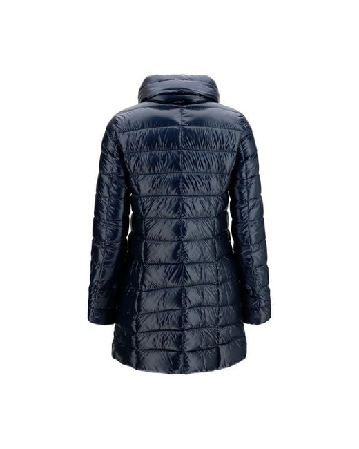 Herno Blue Polyamide Full-Length Jacket Clothing