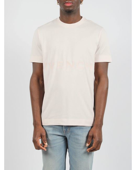 Givenchy White 4G T-Shirt for men
