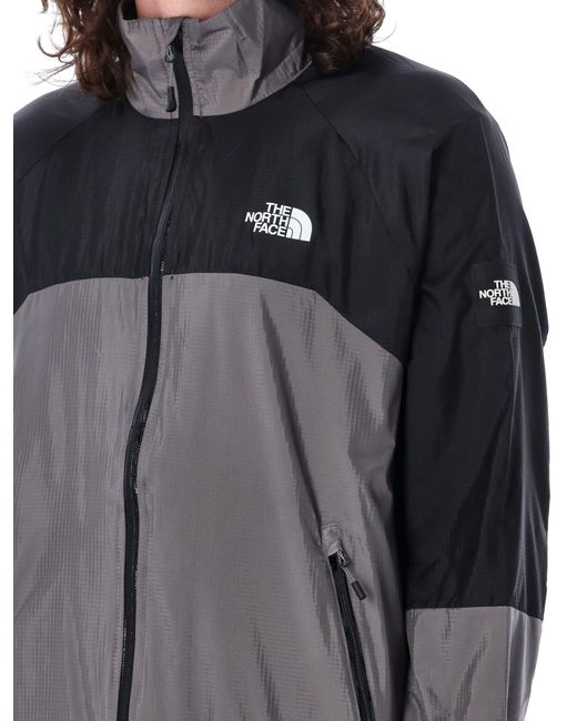 The North Face Gray Wind Shell Full Zip Jacket for men
