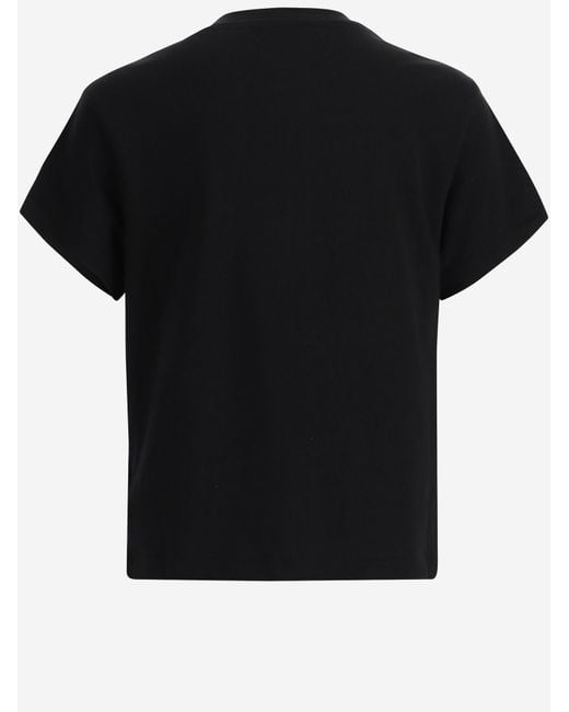Amiri Black Cotton T-Shirt With Logo T-Shirts for men