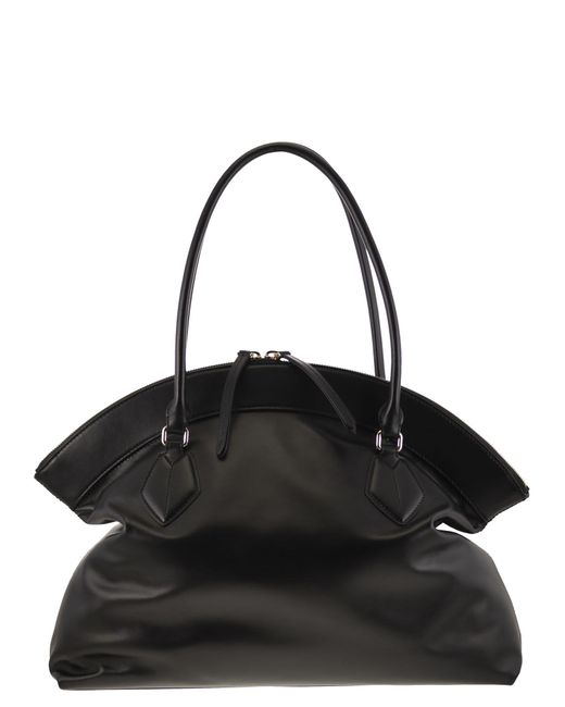 Furla Black Leather Tote Shoulder Bag